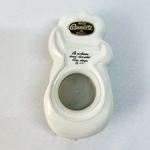 Avon Vintage Potpourri Ceramic Pig Floral Hand Painted Sachet Holder Brazil 1978 - Picture 4 of 8